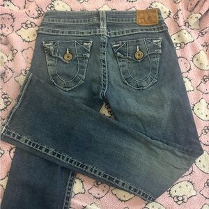 True religion low rise bootcut jeans